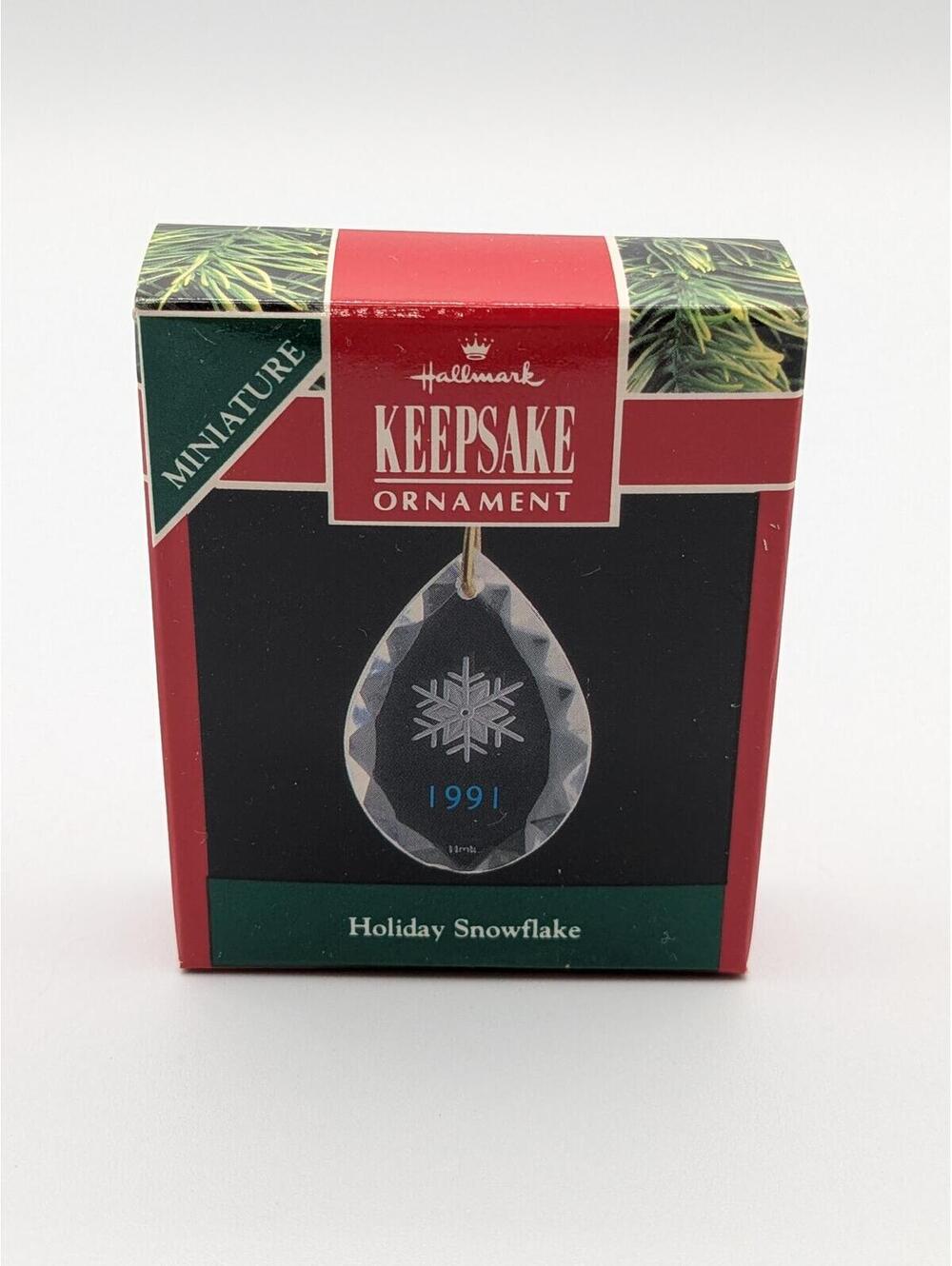 Hallmark Keepsake Holiday Snowflake Miniature Ornament 1991, New